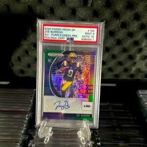 Joe burrow auto psa 9